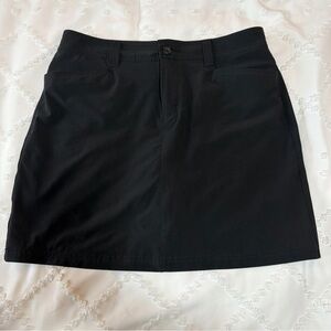 Eddie Bauer Women's Adventurer 2.0 Skort Size 8 Black Lined Hiking Skirt Shorts